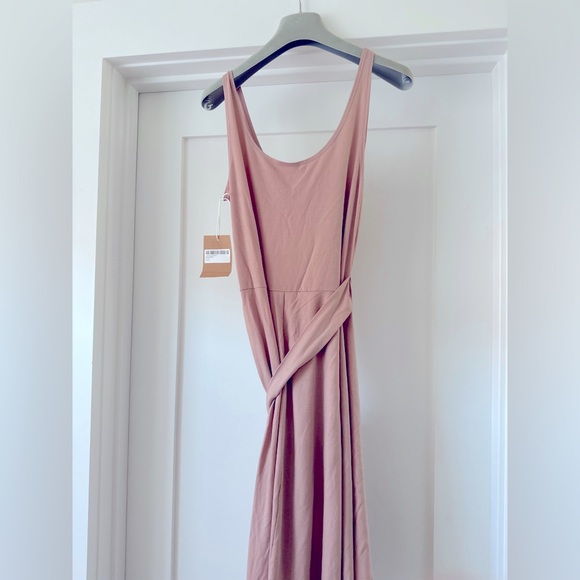 NWT Reformation Kaila Wrap Waist Tie dress in Blush - size M - Picture 4 of 10